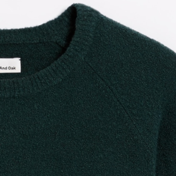 Frank & Oak Dark Green Crewneck Sweater - Picture 6 of 16